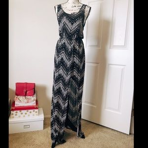 Chevron Patterned Summer Dress